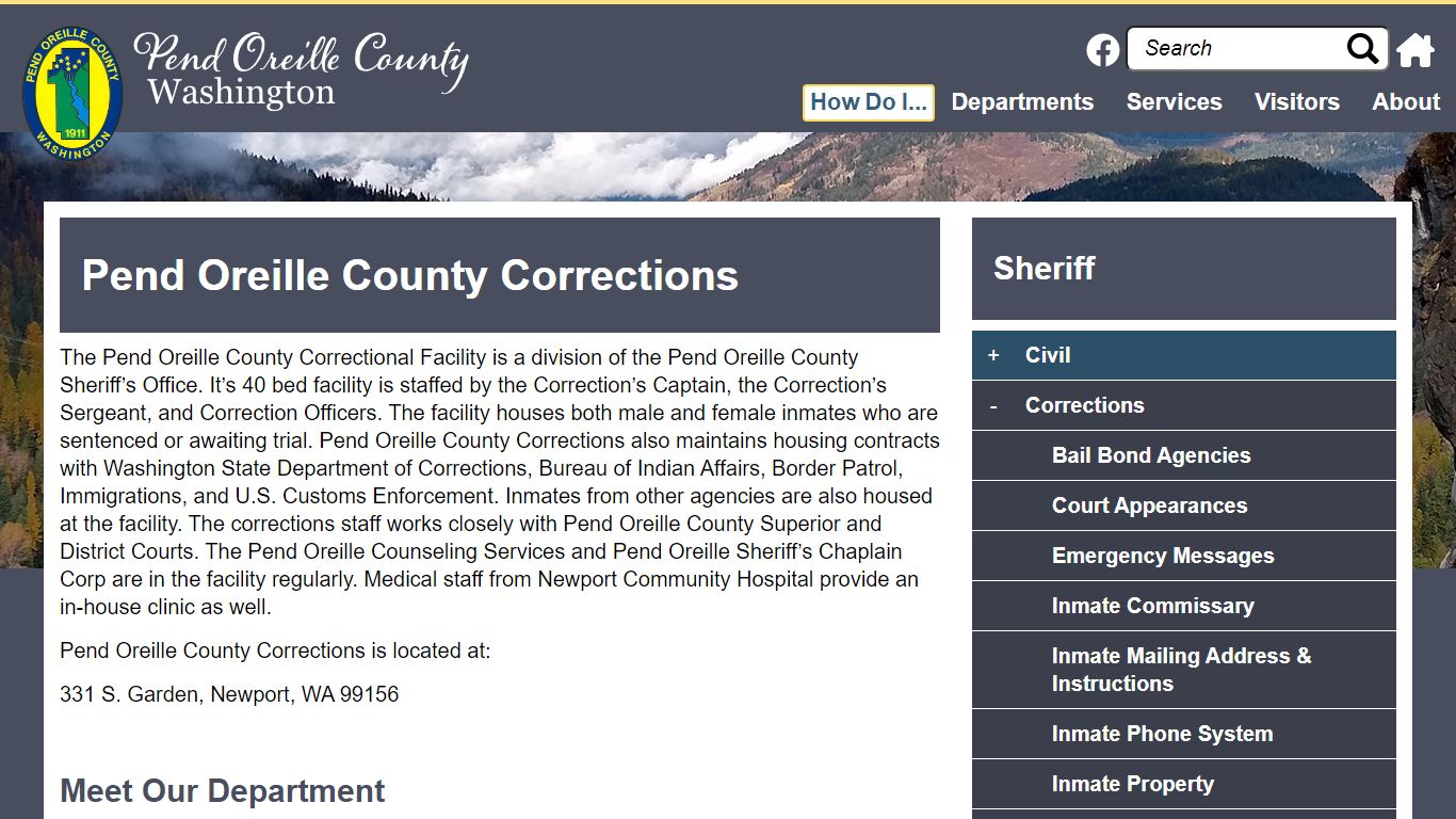 Pend Oreille County Corrections